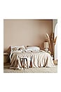 view 4 of 4 Full/Queen Signature Sateen Duvet Cover in Sand