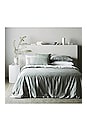 view 3 of 4 Full/Queen Signature Sateen Duvet Cover in Sage