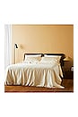 view 4 of 4 King/Cal King Sateen Solid Duvet Cover in Butter