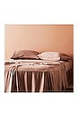 view 3 of 4 King Sateen Solid Sheet Set in Almond
