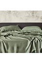 view 3 of 3 King Luxe Cleanbamboo Sateen+ Sheet Set in Fern