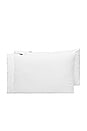 view 1 of 3 King Signature Sateen Pillowcase Set in Cloud