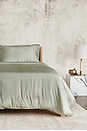 view 2 of 2 King/Cal King Luxe Cleanbamboo Sateen+ Duvet Cover in Fern