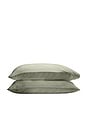 view 1 of 2 Standard Cleanbamboo Sateen+ Pillowcase Set in Fern