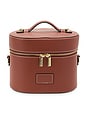 view 1 of 10 Oval Toiletry Case in Ginger Brown