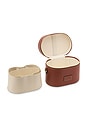 view 4 of 10 Oval Toiletry Case in Ginger Brown