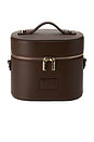 view 1 of 6 Oval Toiletry Case in Espresso