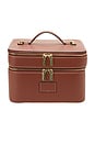 view 1 of 5 Duo Vanity Case in Ginger Brown