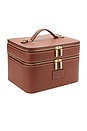 view 2 of 5 Duo Vanity Case in Ginger Brown