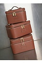 view 5 of 5 Duo Vanity Case in Ginger Brown