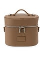 view 1 of 7 MALETA DE MAQUIAGEM OVAL TOILETRY CASE in Cappuccino