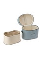 view 4 of 8 Oval Toiletry Case in Robin Blue