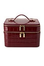 view 1 of 6 MALETA DE MAQUIAGEM DUO VANITY CASE in Burgundy Croc