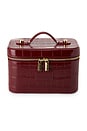 view 1 of 4 MALETA DE MAQUIAGEM MINI VANITY CASE in Burgundy Croc