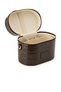 view 3 of 5 x REVOLVE Oval Toiletry Case in Espresso Croc