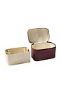 view 4 of 5 Mini Vanity Case in Burgundy