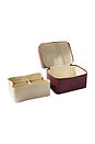 view 6 of 6 Duo Vanity Case in Burgundy