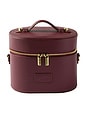 view 1 of 5 Oval Toiletry Case in Burgundy