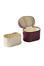 view 4 of 5 Oval Toiletry Case in Burgundy