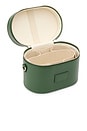 view 3 of 5 Oval Toiletry Case in Moss Lizard Print