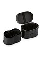 view 4 of 7 Oval Toiletry Case in Noir Croc