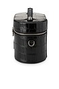 view 5 of 7 Oval Toiletry Case in Noir Croc
