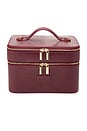 view 1 of 5 DUO VANITY DUO VANITY CASE in Burgundy Lizard Print
