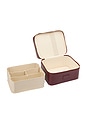 view 4 of 5 DUO VANITY DUO VANITY CASE in Burgundy Lizard Print