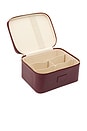 view 2 of 4 Vanity Case in Burgundy Lizard Print