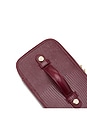 view 5 of 5 Mini Vanity Case in Burgundy Lizard Print