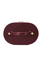 view 6 of 7 Oval Toiletry Case in Burgundy Lizard Print