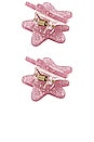 view 2 of 2 Baby Star Clip Set in Pink Sand