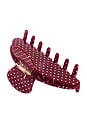 view 3 of 3 BARRETTE À CHEVEUX BIG EFFING in Cherry Polka Dot