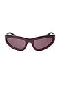 view 1 of 3 Sham Sunglasses in Gloss Purple