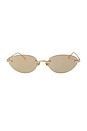 view 1 of 3 Trinity Sunglasses in Gloss Gold