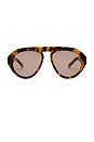 view 1 of 2 Val Sunglasses in Brown Tortoise