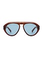 view 1 of 3 Val Sunglasses in Light Brown Tortoise