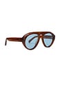 view 2 of 3 Val Sunglasses in Light Brown Tortoise