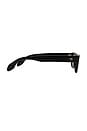 view 3 of 3 Alix Sunglasses in Gloss Black Amber Lens