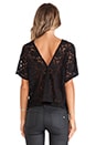 view 3 of 4 Julia Top in Black Lace