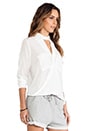 view 2 of 6 Cross Over Shirt in White