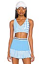 view 1 of 4 We Stand Proud Sports Bra in Bonnie Blue Gingham