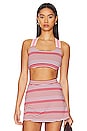 view 1 of 4 CUTE LEAGUE スポーツブラ in Coral Stripe