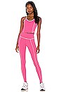 view 5 of 5 Sunset 70's Midi Tank in Disco Pink
