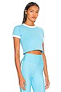 view 2 of 4 Ringer Workout Tee in Ice Sky