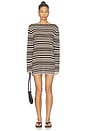 view 2 of 5 ROBE COURTE AURA in Desert Stripe