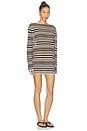view 3 of 5 ROBE COURTE AURA in Desert Stripe