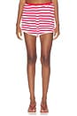 view 2 of 7 Cordelia Short in Scarlett Stripe