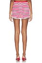 view 6 of 7 Cordelia Short in Scarlett Stripe