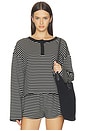 view 1 of 5 Nixie Top in Jet Stripe